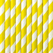 Picture of PAPER STRAWS YELLOW 19.5CM
